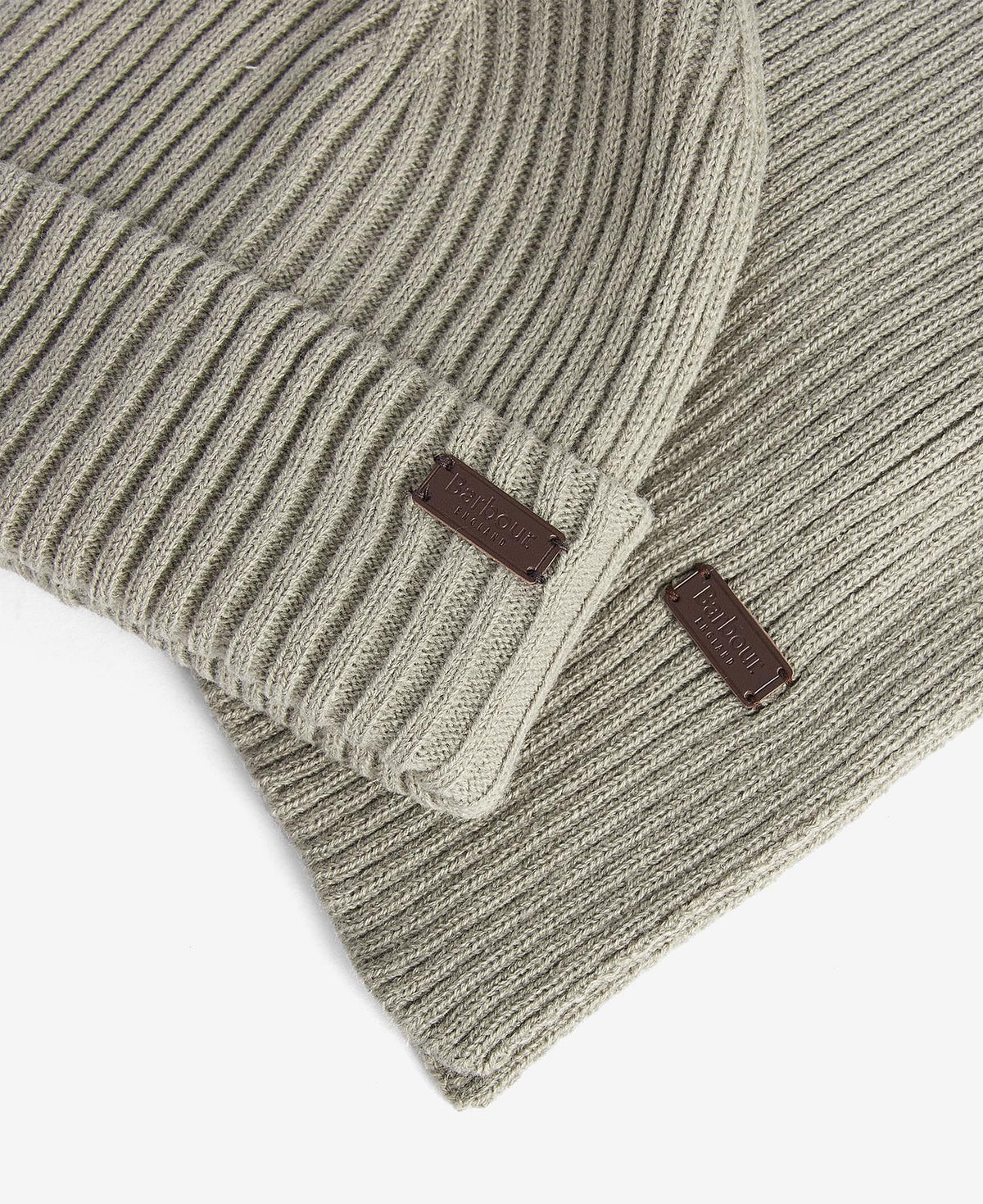 Barbour Crimdon Beanie & Scarf Gift Set - Grey