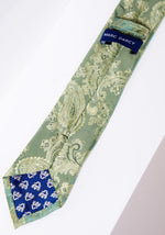 MARC DARCY Paisley Tie & Pocket Square Set - Green