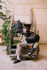 SPRAYGROUND Hangover Drip Check Crossbody Bag - Grey