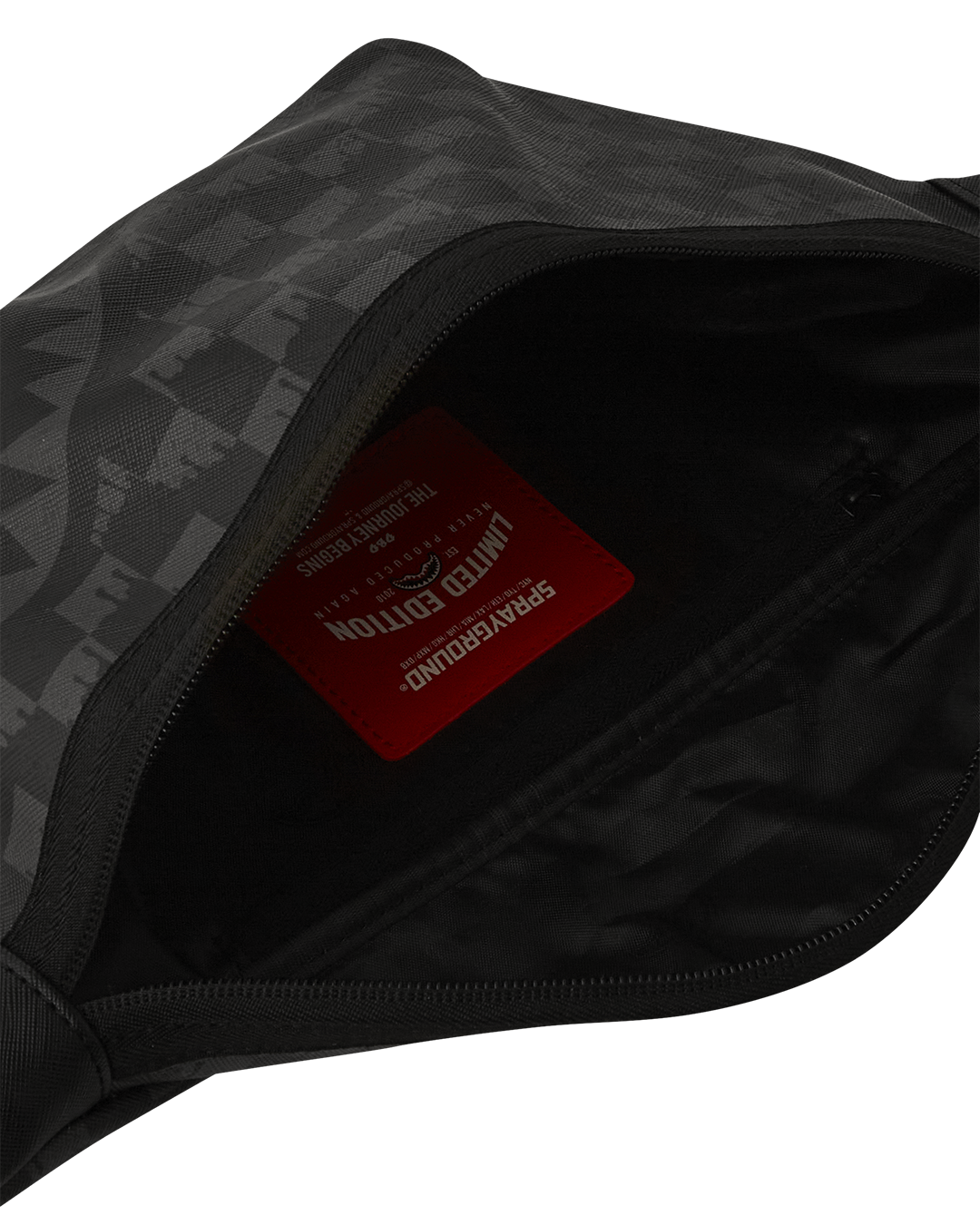 SPRAYGROUND Hangover Drip Check Crossbody Bag - Grey