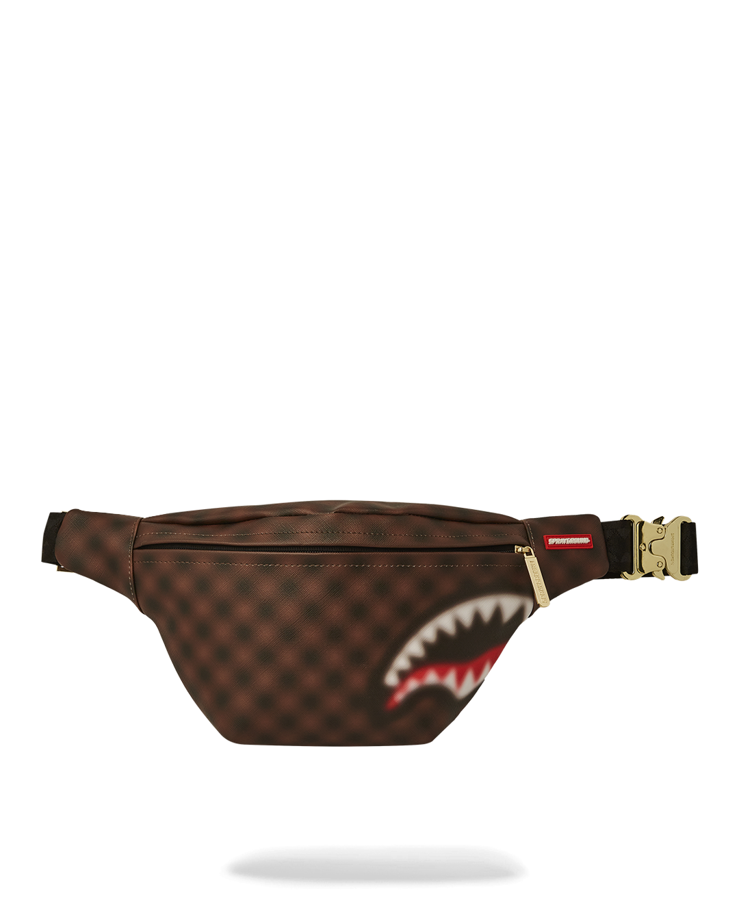 SPRAYGROUND Sharks In Paris Blur Savvy Crossbody Bag - Brown