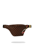 SPRAYGROUND Sharks In Paris Blur Savvy Crossbody Bag - Brown
