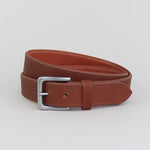 Sophos Blakeney 35mm Casual Leather Belt - Dark Tan