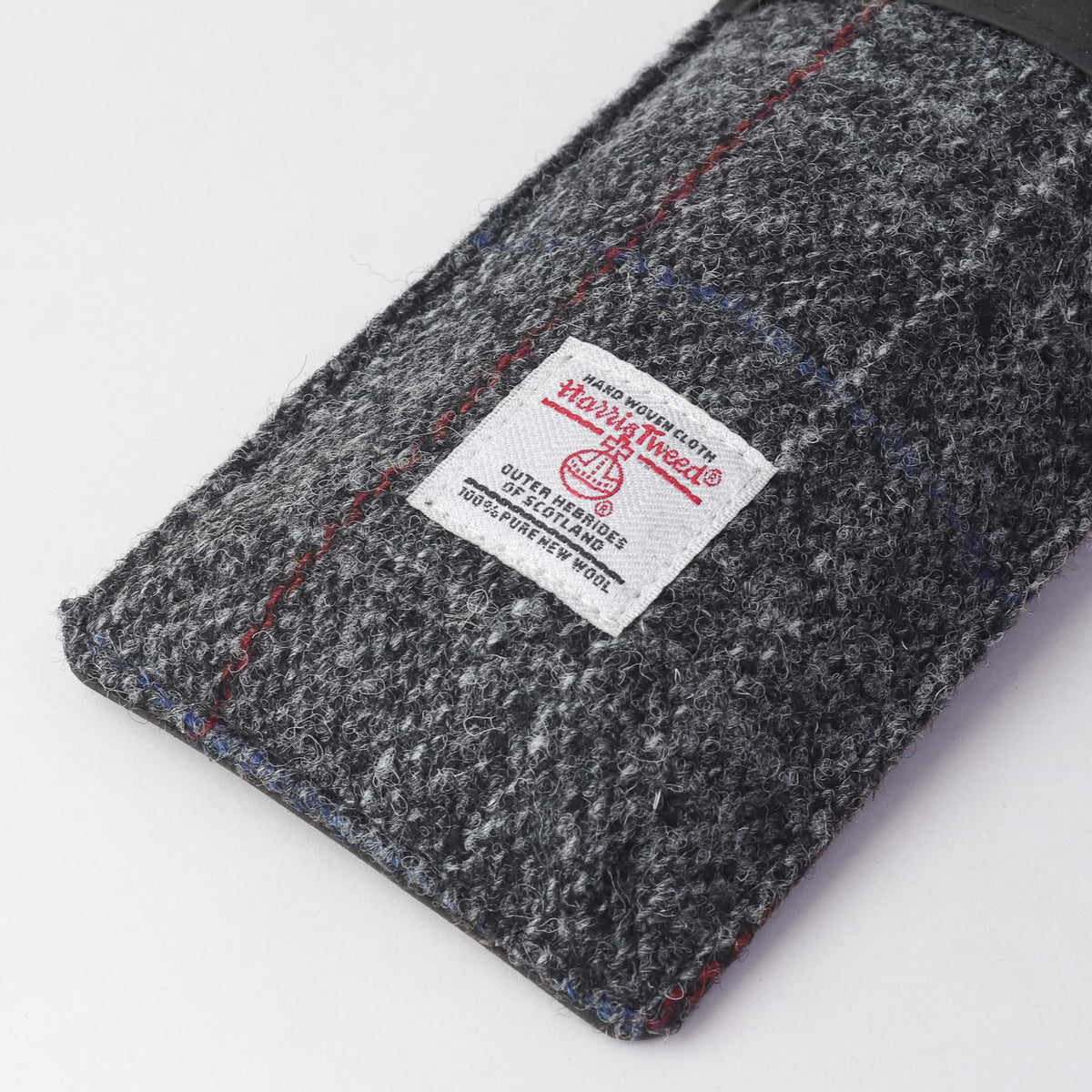 Sophos Harris Tweed Fold Over Glasses Case - Grey