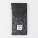 Sophos Harris Tweed Fold Over Glasses Case - Grey
