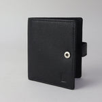 Sophos RFID Leather Wallet with Button Clasp - Black