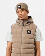 WEEKEND OFFENDER Lehto Badge Beanie - Mocha Brown